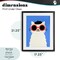 Stupell Industries Stylish French Cat Framed Print Under Glass, design by Jessica Beck